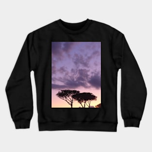 Maritime Pines with purple sunset2 Crewneck Sweatshirt